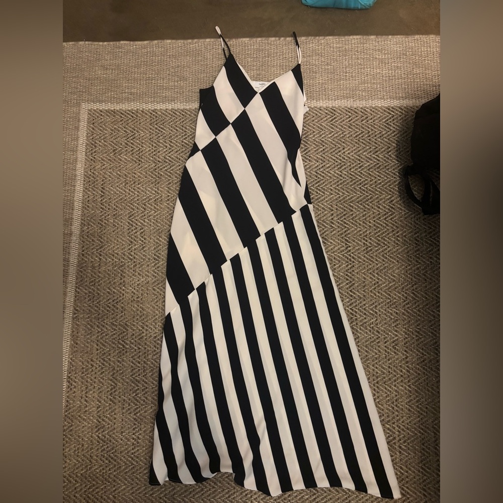 Saunders Collective Striped Slip Dress